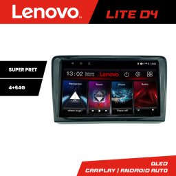 Navigatie auto VW PQB Lenovo Lite D4, 4GB RAM, 64GB, Android