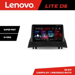 Navigatie Android Renault Megane 2 Lenovo Lite D6 6GB+128GB cu Waze