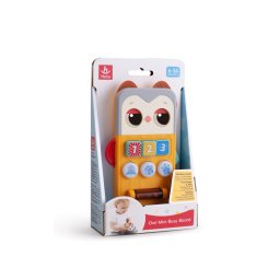 Mini tablita educativa Bufnita cu muzica si lumini pentru bebelusi