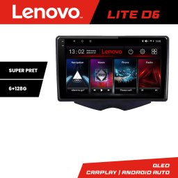Navigatie Android Lenovo 6GB+128GB pentru Hyundai Veloster 2010-2018