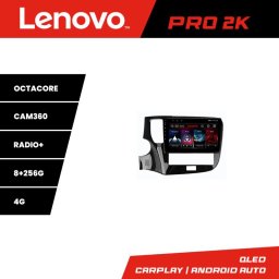 Navigatie Android Mitsubishi Outlander 2020+ Lenovo QLED 2K 8+256GB 360