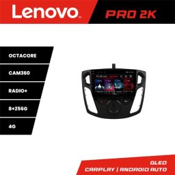 Navigatie Android Lenovo QLED 2K 8+256 pentru Ford Focus 3 2011-2018