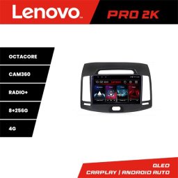 Navigatie Android Hyundai Elantra 2007-2011 Lenovo QLED 2K 8+256GB