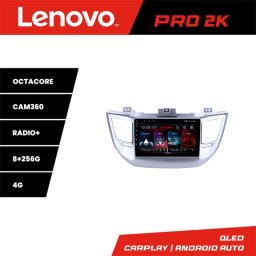 Navigatie Android Lenovo QLED 2K 8+256 GB pentru Hyundai Tucson 2015-2019