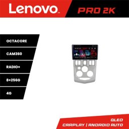 Navigatie Android Dacia Logan 1 2003-2010 Lenovo QLED 2K 8+256GB 360