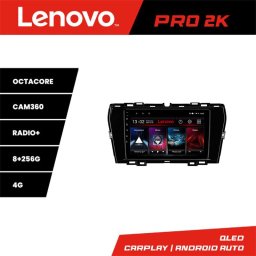 Navigatie Android Lenovo QLED 2K 8+256 pentru SsangYong Tivoli 2020
