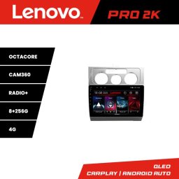 Navigatie Lenovo QLED 2K 8+256GB pentru VW Touran 2003-2010 cu Android