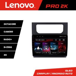 Navigatie Android VW Touran 2010-2016 Lenovo QLED 2K 8GB+256GB 360