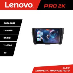 Navigatie Nissan Qashqai/X-Trail 2013-2018 Lenovo 2K 12GB+256GB Android