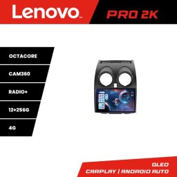 Navigatie auto Nissan Qashqai 2007-2013 Lenovo 2K QLED 12+256GB Android