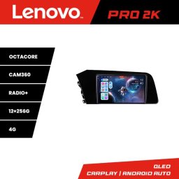 Navigatie Android Hyundai Elantra 2021+ Lenovo QLED 2K 12+256GB 360