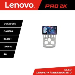 Navigatie Android Lenovo QLED 2K 12+256GB pentru Dacia Logan 1 2003-2010