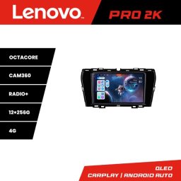 Navigatie Android Lenovo QLED 2K 12+256GB pentru SsangYong Tivoli 2020+