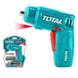Surubelnita electrica TOTAL 4V cu LED, acumulator si set biti