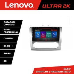 Navigatie Ford Focus 2 pentru climatizare automata, QLED, 4+64GB