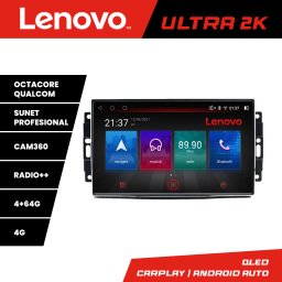 Navigatie Android Lenovo QLED 4+64 GB pentru Chrysler Jeep Dodge