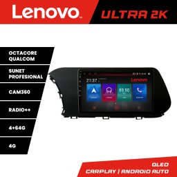Navigatie Hyundai i20 2020+ Lenovo QLED Android 4GB+64GB 360