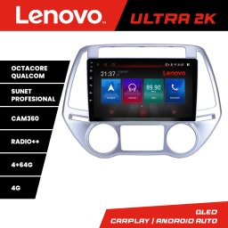 Navigatie Hyundai i20 2011-2014 Android QLED 4+64GB GPS 360 Lenovo
