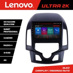 Navigatie Android Hyundai i30 2009-2012 QLED 4+64GB pentru clima automata
