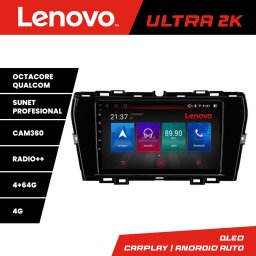 Navigatie Android Lenovo QLED 4+64GB pentru SsangYong Tivoli 2020+