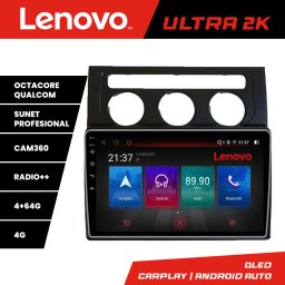 Navigatie Android VW Touran 2003-2009 pentru clima automata, QLED 4+64GB