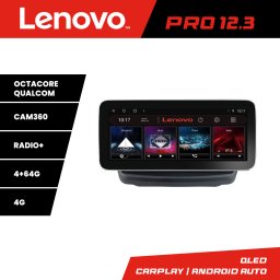 Navigatie Hyundai Genesis Lenovo PRO 12.3 inch QLED 4G DSP 4+64GB