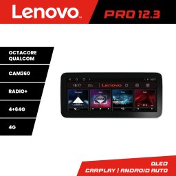 Navigatie Android Lenovo PRO 12.3 QLED 4G pentru SsangYong Rexton 2019+