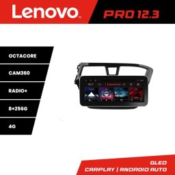 Navigatie Hyundai i20 2015-2018 Lenovo PRO 12.3 QLED 8GB+256GB 4G