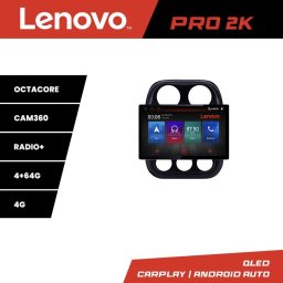 Navigatie Jeep Compass 2010-2016, ecran 13 inch 2K, 4G, 4+64GB