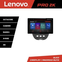 Navigatie Android 13 inch 2K 4G Lenovo PRO pentru Citroen C1, Peugeot 107, Toyota Aygo