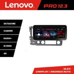 Navigatie Honda Civic 2005-2011 Lenovo PRO 12.3 QLED 8GB RAM 256GB 4G
