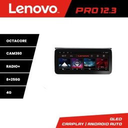 Navigatie VW Touran 2016+ Lenovo Pro 12.3 QLED, 8GB RAM, 256GB, 4G