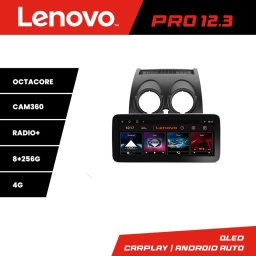 Navigatie Nissan Qashqai 2007-2013 Lenovo PRO 12.3 inch QLED 8+256GB 4G