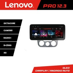 Navigatie VW Golf 5 2004-2010 cu climatizare manuala, Lenovo PRO 12.3 QLED 8+256GB