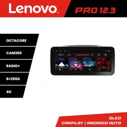 Navigatie Nissan Micra 2002-2010 Lenovo PRO 12.3 QLED 8+256GB 4G GPS DSP