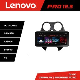 Navigatie Nissan Micra 2010-2014 Lenovo PRO 12.3 QLED 8GB+256GB 4G