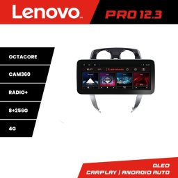 Navigatie Nissan Note 2012-2019 Lenovo Pro 12.3 QLED 8GB+256GB 4G