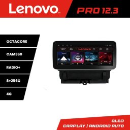 Navigatie Audi Q3 2011-2018 Lenovo PRO 12.3 inch QLED 8GB+256GB 4G