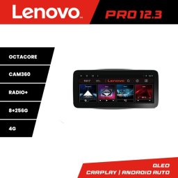 Navigatie Smart ForTwo 2015+ Lenovo PRO 12.3 inch QLED Android 8+256 4G DSP
