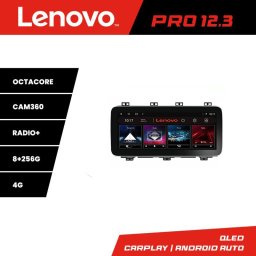 Navigatie Toyota Auris 2013-2017 Lenovo PRO 12.3 QLED 8GB+256GB 4G