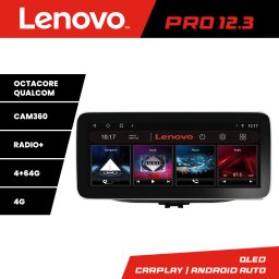 Navigatie Hyundai i30 2017+ Lenovo Pro 12.3 QLED 4GB+64GB 4G GPS DSP
