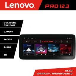 Navigatie Android SsangYong Kyron Actyon Lenovo PRO 12.3 QLED 4GB+64GB 4G