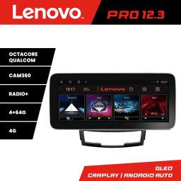 Navigatie Android Lenovo PRO 12.3 QLED 4G pentru SsangYong Korando 2011-2013