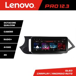 Navigatie Kia Picanto 2011-2015 Lenovo PRO 12.3 QLED 4G GPS DSP