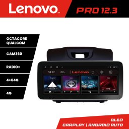 Navigatie Isuzu D-Max 2015+ Lenovo PRO 12.3 QLED 4GB+64GB 4G DSP