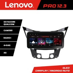 Navigatie Hyundai Sonata 2011-2015 Lenovo PRO 12.3 QLED 4GB+64GB 4G