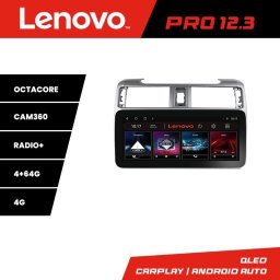 Navigatie Toyota 4Runner 2009-2019 Lenovo PRO 12.3 QLED 4GB+64GB 4G