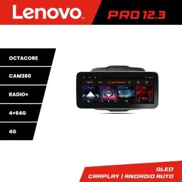 Navigatie Jeep Renegade 2015-2020 Lenovo PRO 12.3 inch QLED 4G 4+64GB