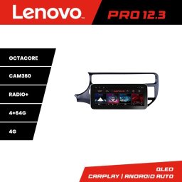 Navigatie Kia Rio 2014-2017 Lenovo PRO 12.3 QLED 4G GPS 4+64GB