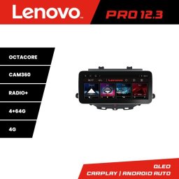 Navigatie Android Lenovo PRO 12.3 QLED 4G pentru Opel Astra K, 4GB+64GB